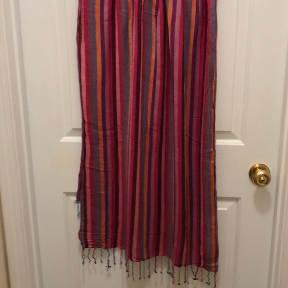 Women’s accessories/ multi color stripe 60” scarf